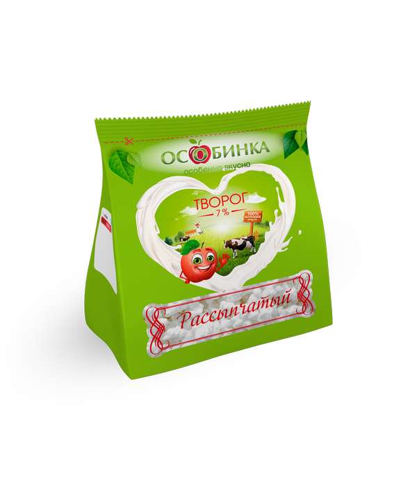 Упаковка Творог - аренда торгового знака Особинка